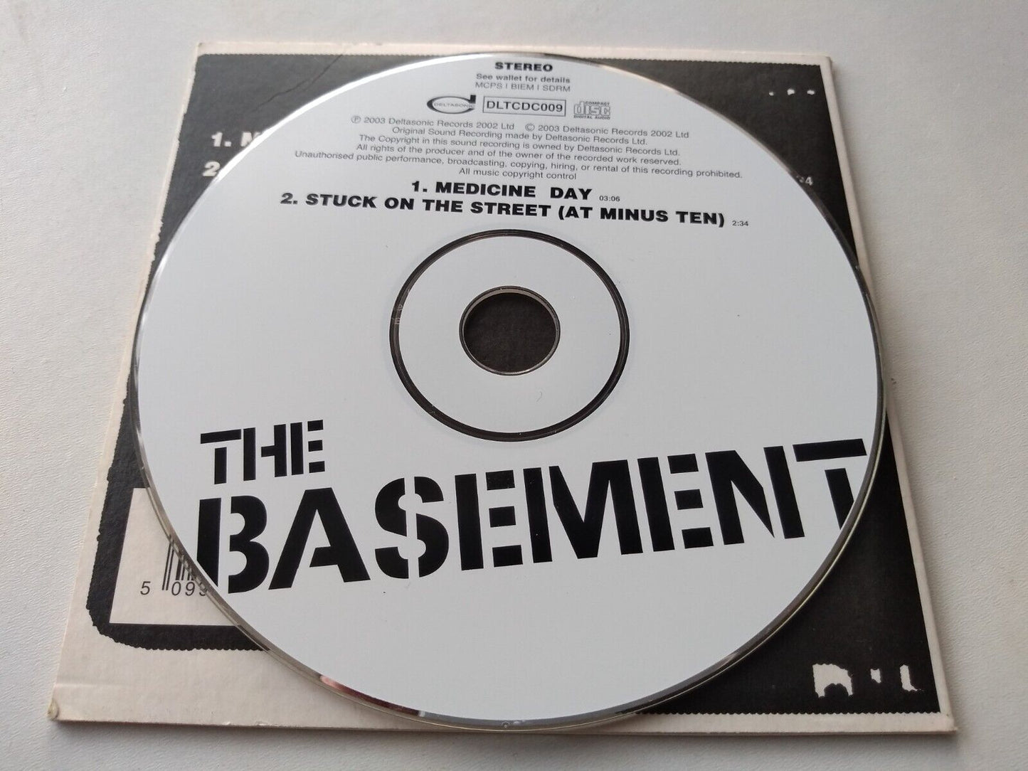 The Basement - Medicine Day (2003) 2 Track CD Single