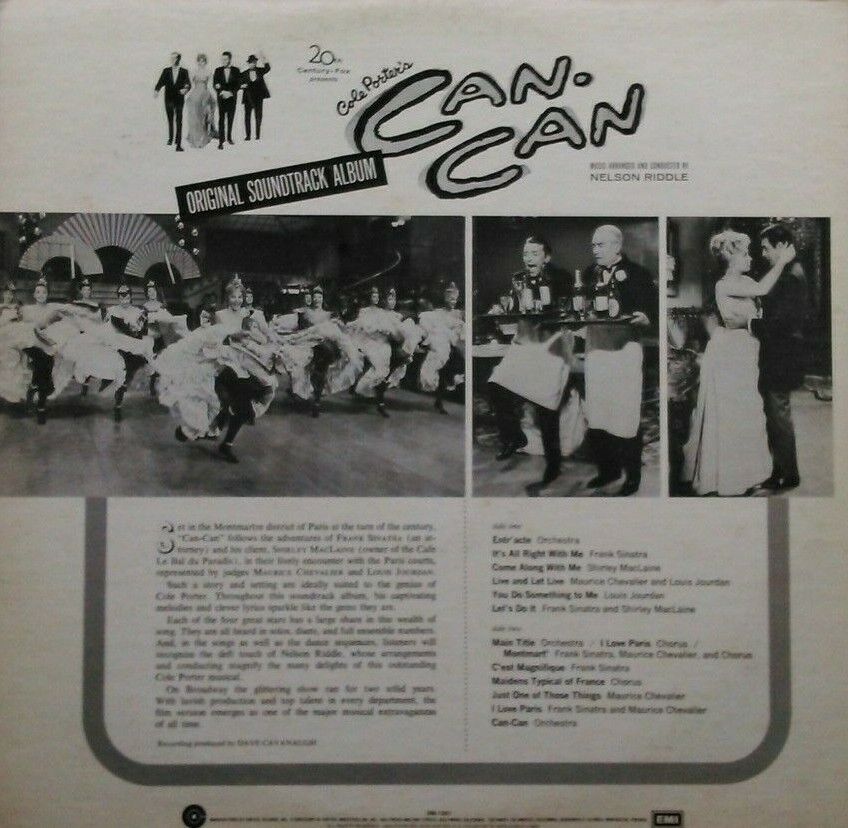 Cole Porter's Can-Can: Original Soundtrack (Capitol, 1975) 12" vinyl LP VG/VG US