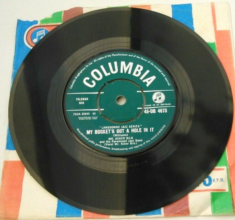 Acker Bilk – That's My Home (Columbia, 1961) 7" vinyl single VG/G+