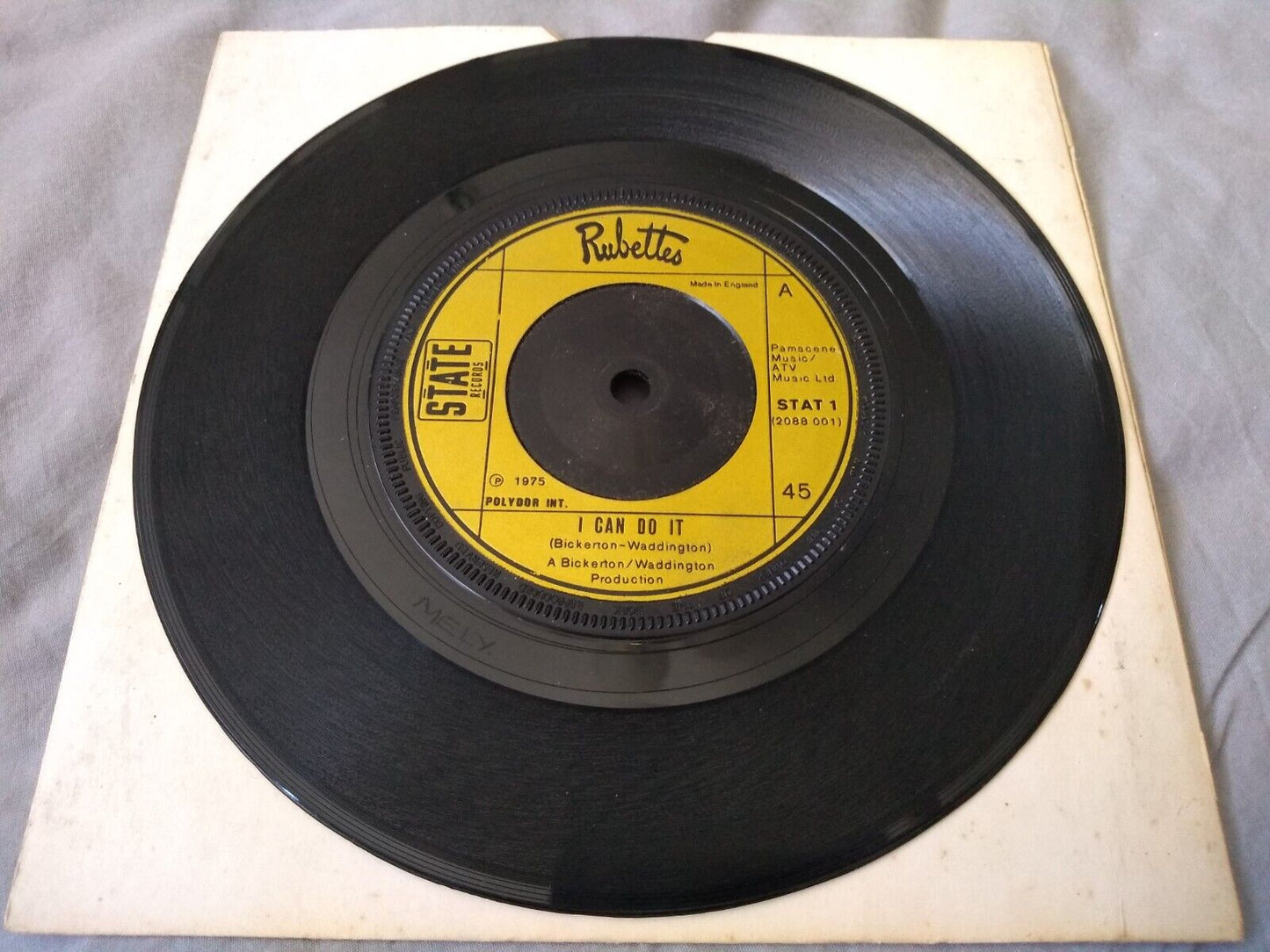 Rubettes - I Can Do It (State 1975) 7" vinyl single VG/-