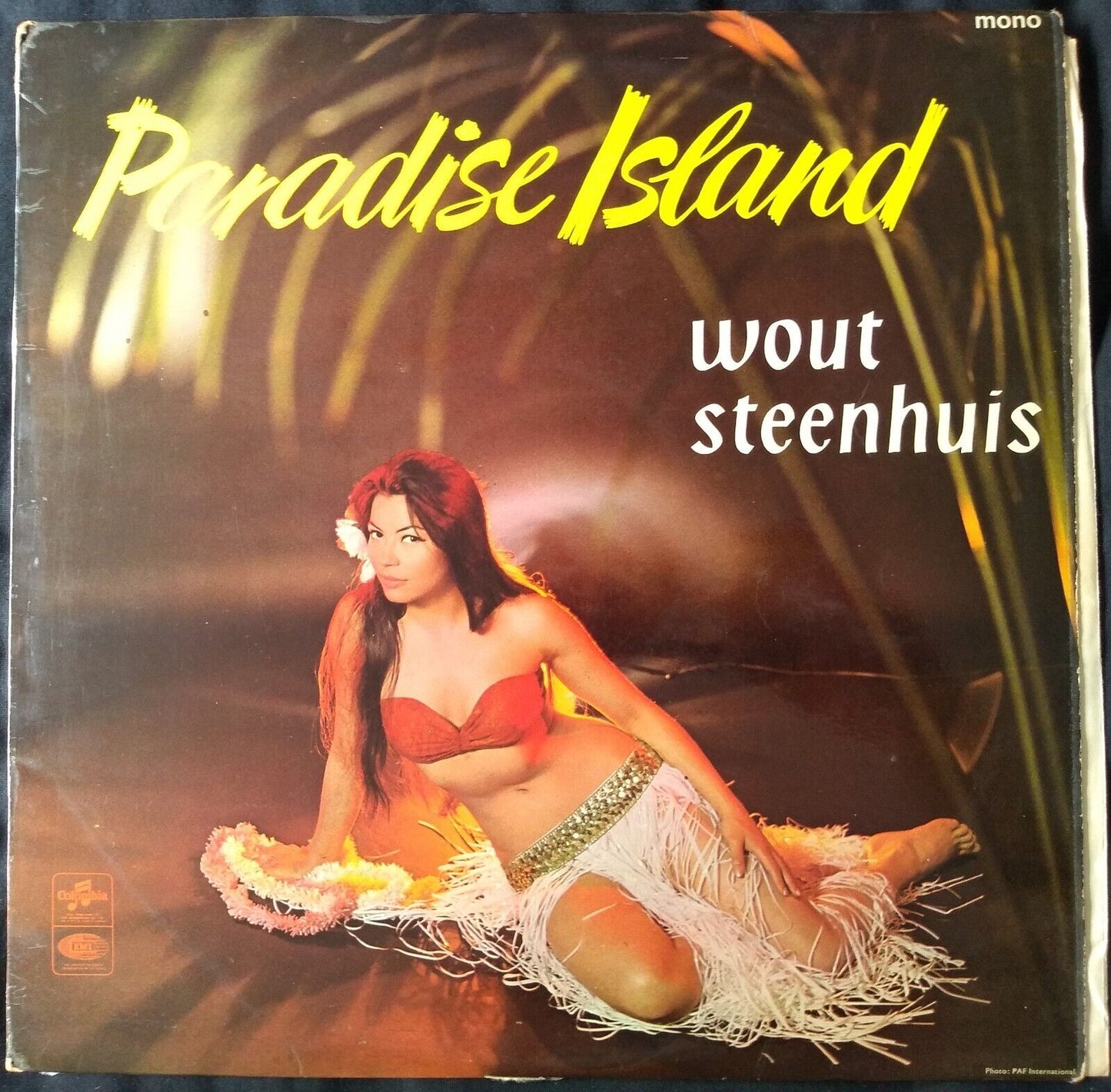 Wout Steenhuis - Paradise Island (EMI 1966) 12" vinyl LP VG/VG mono