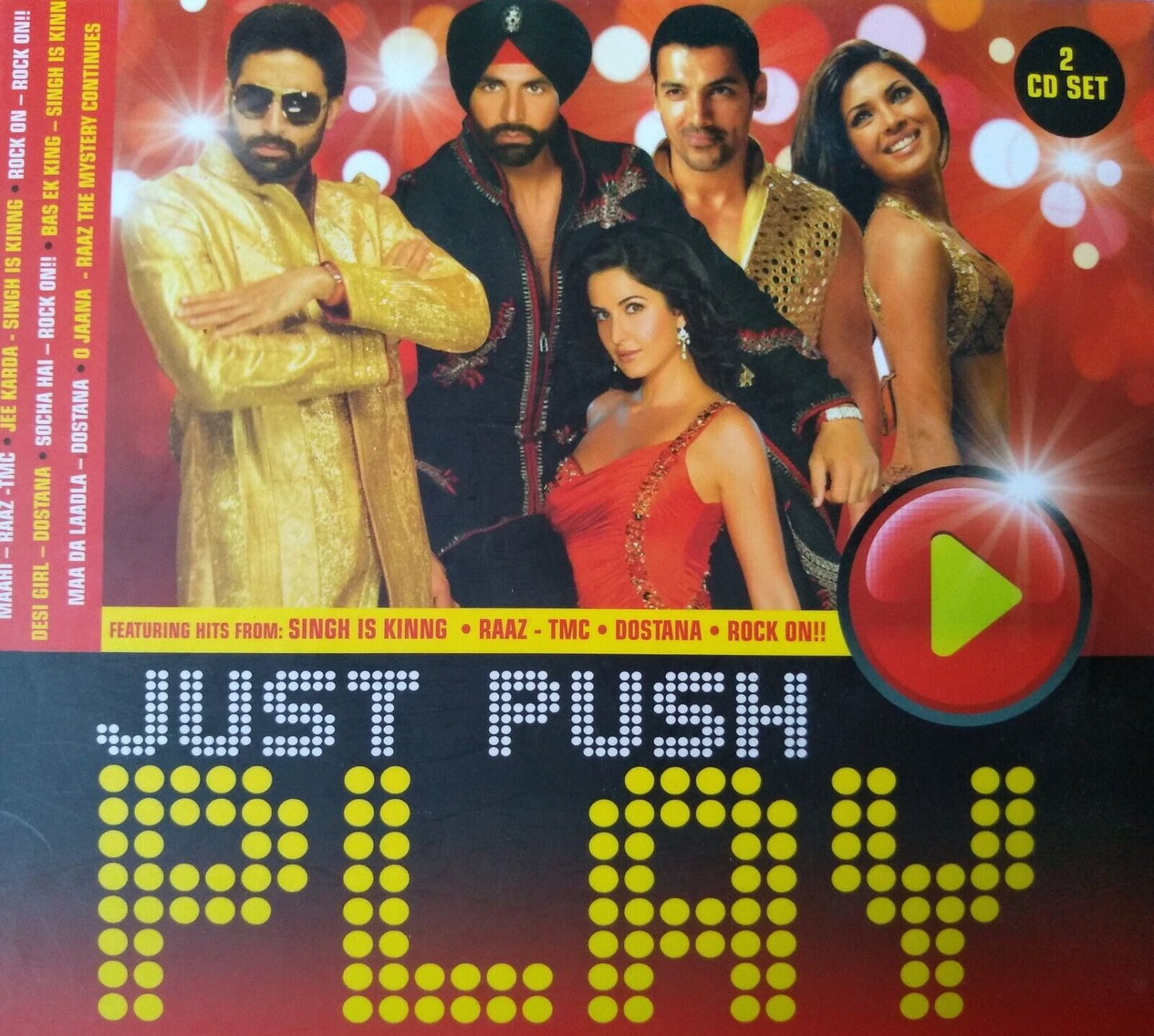 Various – Just Push Play (2009) 2x CD album Bollywood compilation