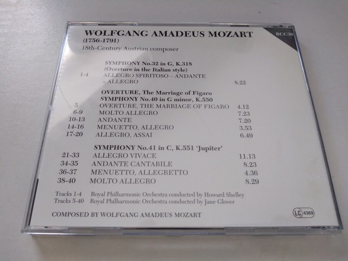 Mozart, RPO - Symphonies 32, 40 & 41 (Bruton 1997) CD album