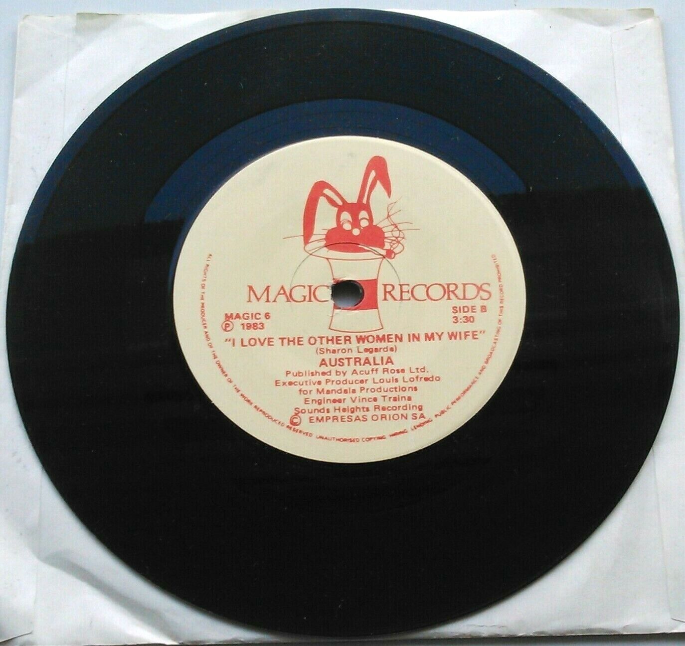 Australia – Old England (For Mom) (Magic, 1983) 7" vinyl single VG/-