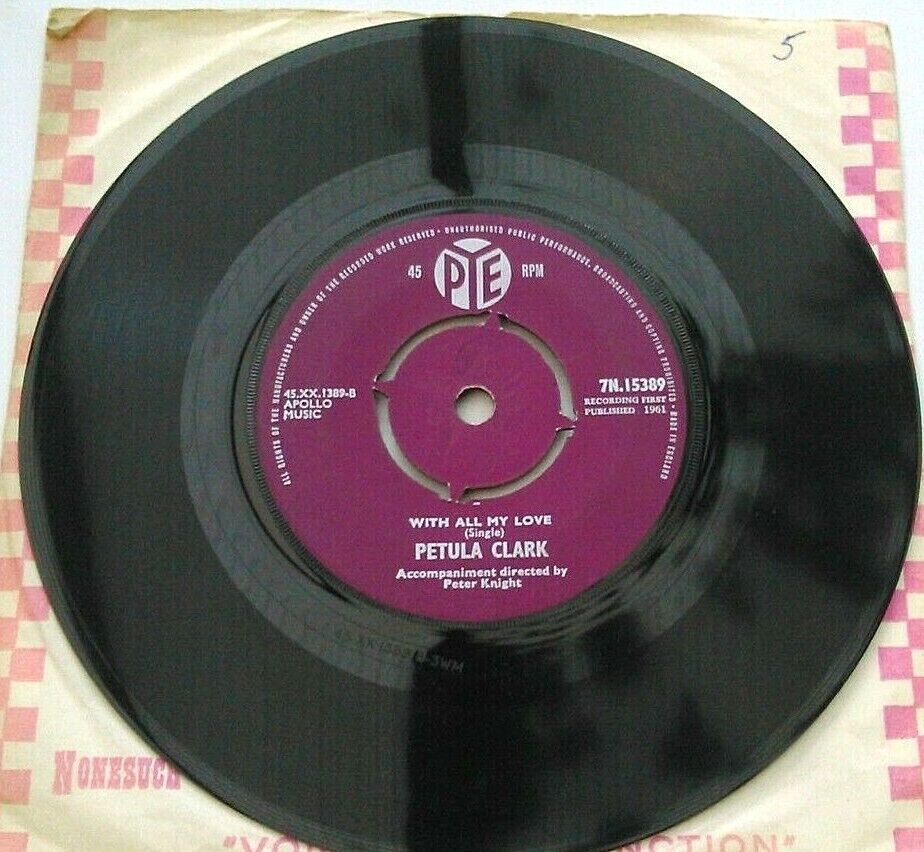 Petula Clark – My Friend The Sea (Pye, 1961) 7" vinyl single VG/VG