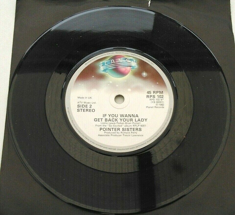 Pointer Sisters – Heart To Heart (Planet, 1982) 7" vinyl single VG/-