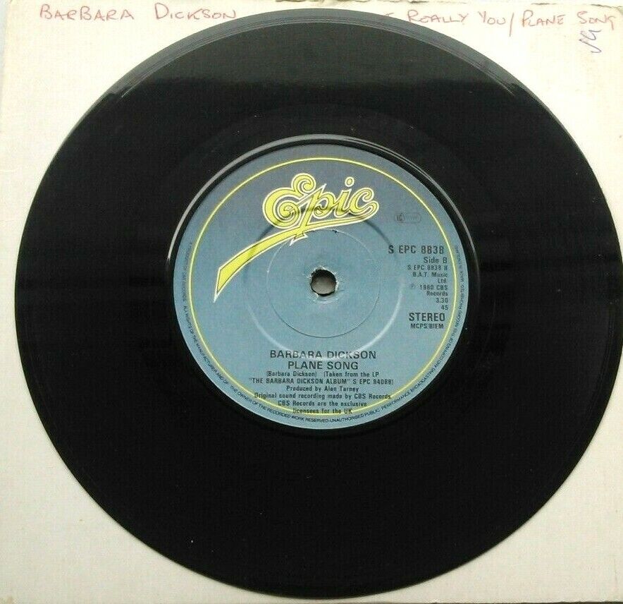 Barbara Dickson - It's Really You (Epic, 1980) 7" vinyl single VG/-