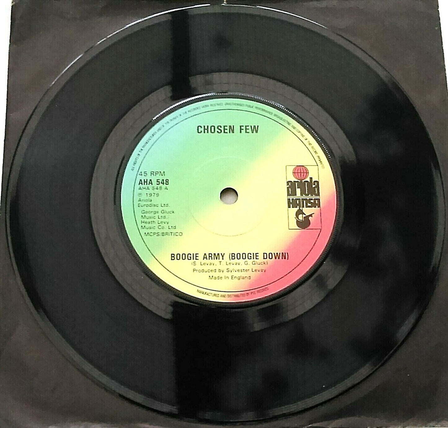 Chosen Few - Boogie Army (Boogie Down) (Ariola, 1979) 7" vinyl single VG/-