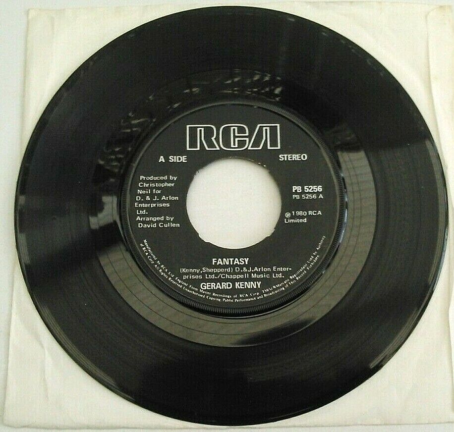 Gerard Kenny - Fantasy (RCA, 1980) 7" vinyl single VG/- jukebox centre