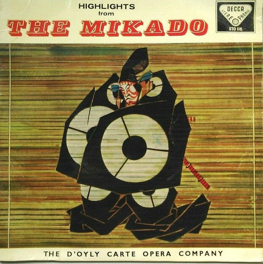 Gilbert And Sullivan - Highlights From The Mikado (Decca, 1960) 7" vinyl EP VG