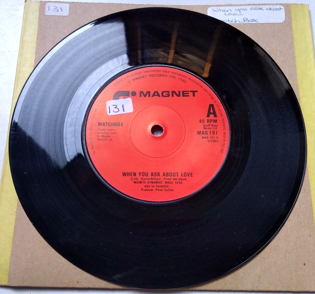 Matchbox - When You Ask About Love (Magnet 1980) 7" vinyl single VG/-