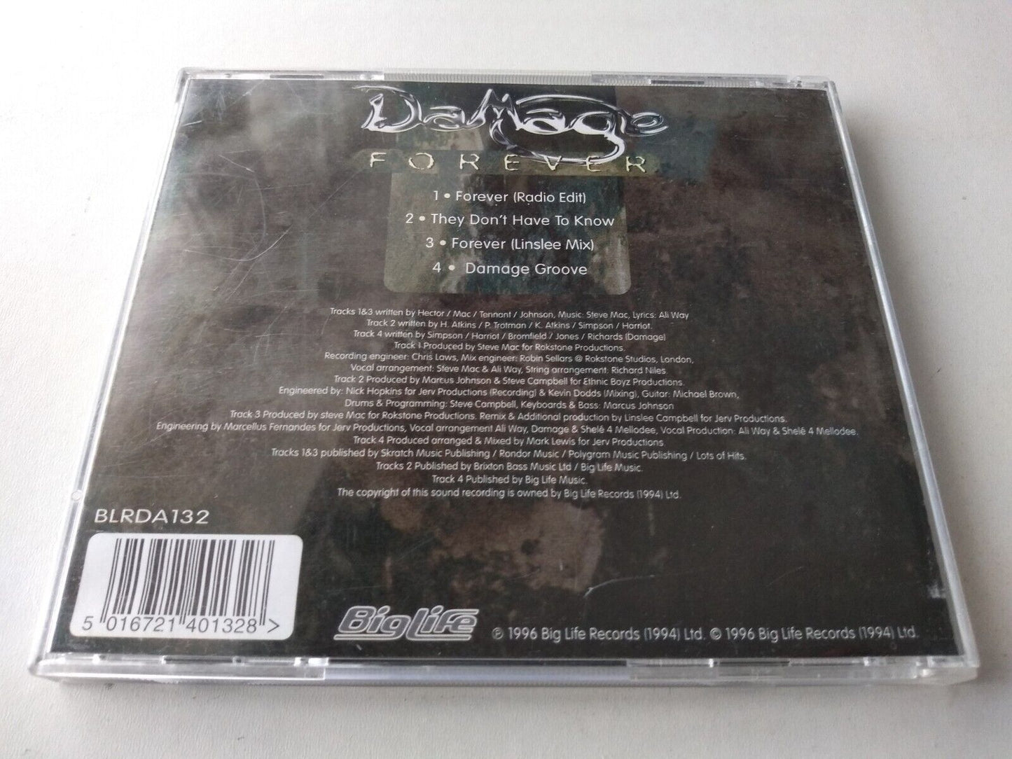 Damage - Forever (1996) 4-Track CD single