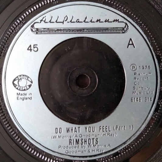 Rimshots - Do What You Feel (All Platinum 1975) 7" vinyl single VG/-