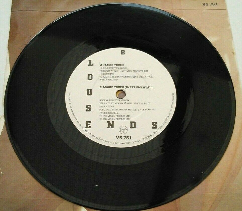 Loose Ends – Magic Touch (Virgin, 1985) 7" vinyl P/S single VG/VG