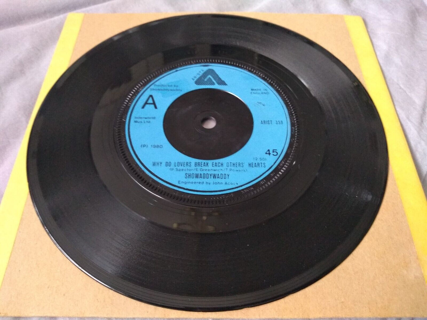 Showaddywaddy - Why Do Lovers Break Each Other's Hearts? 7" vinyl single VG/-