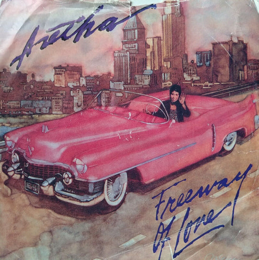 Aretha Franklin ‎– Freeway Of Love (Arista 1985) 7" vinyl single VG/G+