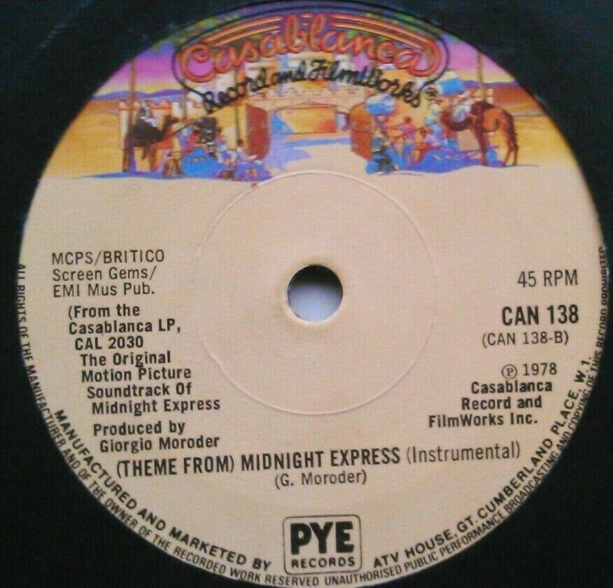 Chris Bennett - Billy's Theme (Casablanca, 1978) 7" vinyl single VG/-