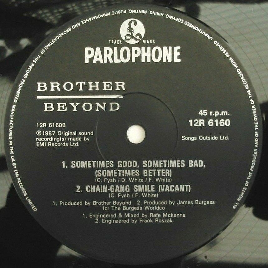 Brother Beyond – Chain Gang Smile (Wide) (1987) 12" vinyl single VG/VG