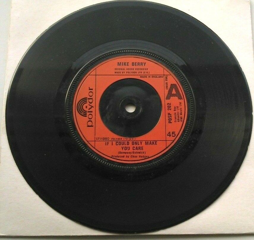 Mike Berry – If I Could Only Make You Care (Polydor, 1980) 7" vinyl single VG/-