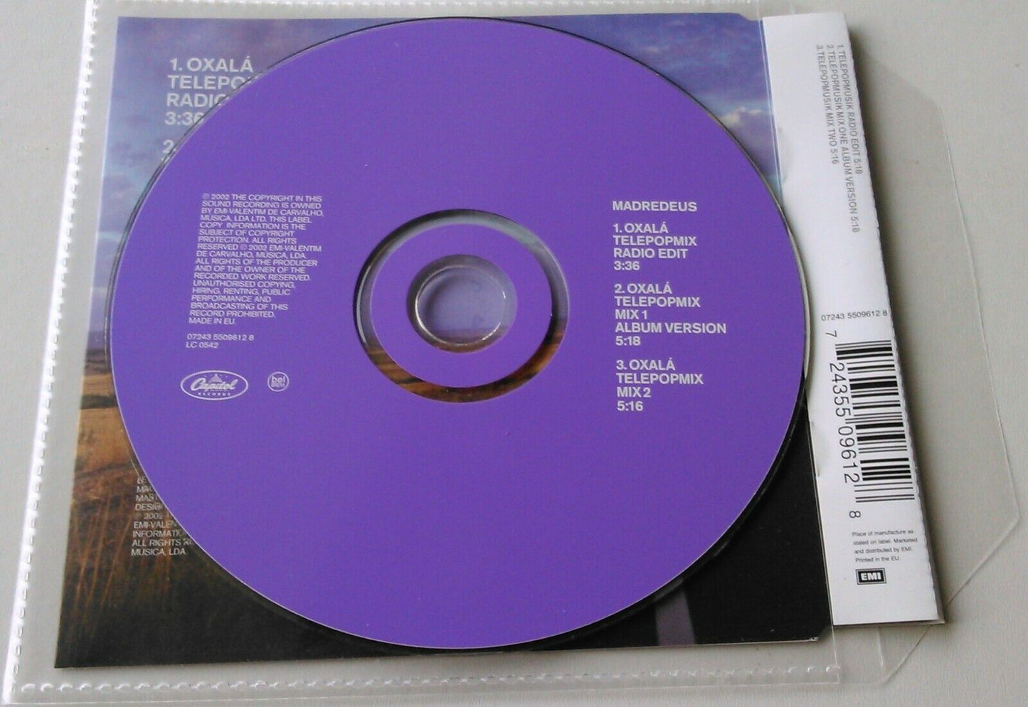 Madredeus – Oxala (2002) CD single *no case - plastic wallet* Portugal