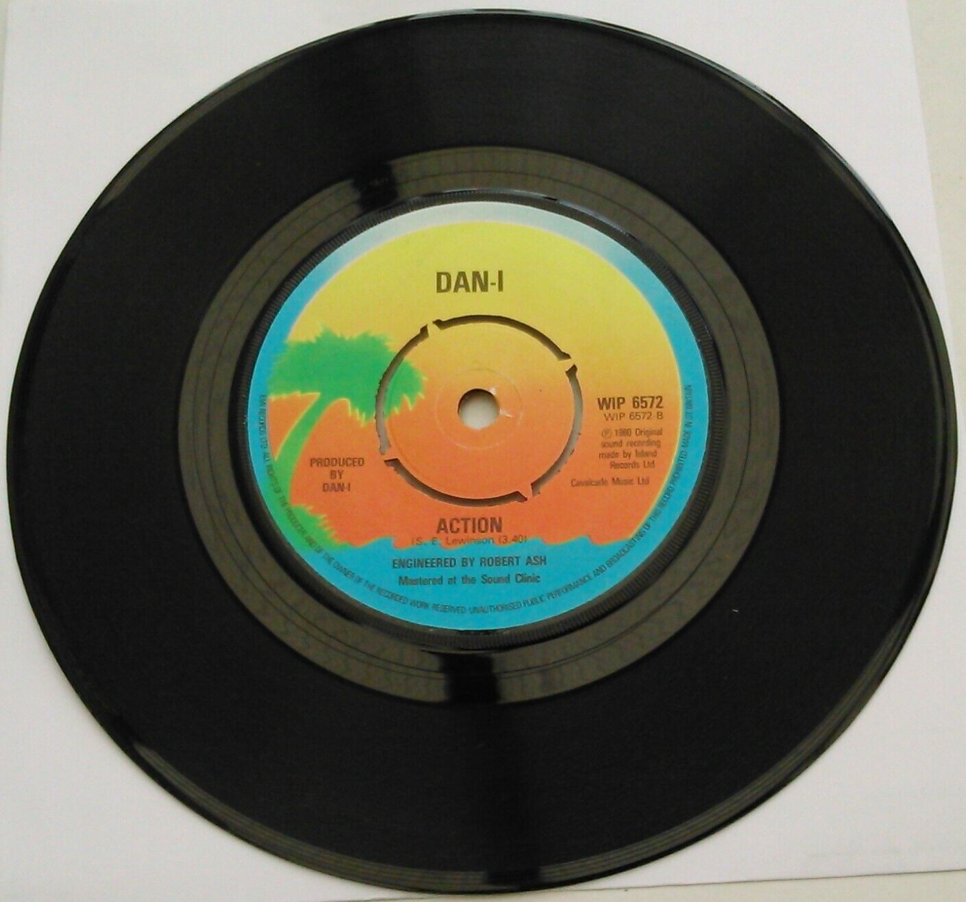 Dan-I - Hidden Valley (Island, 1980) 7" vinyl single VG/- promo