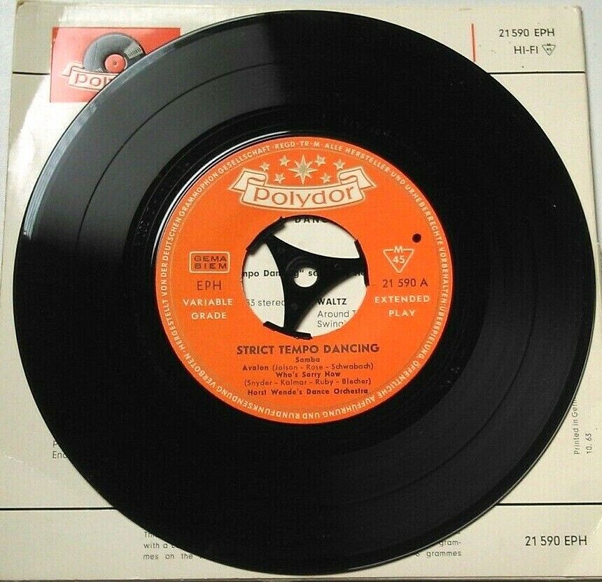 Horst Wende's Dance Orchestra - Strict Tempo Dancing - Samba 7" vinyl EP VG/VG