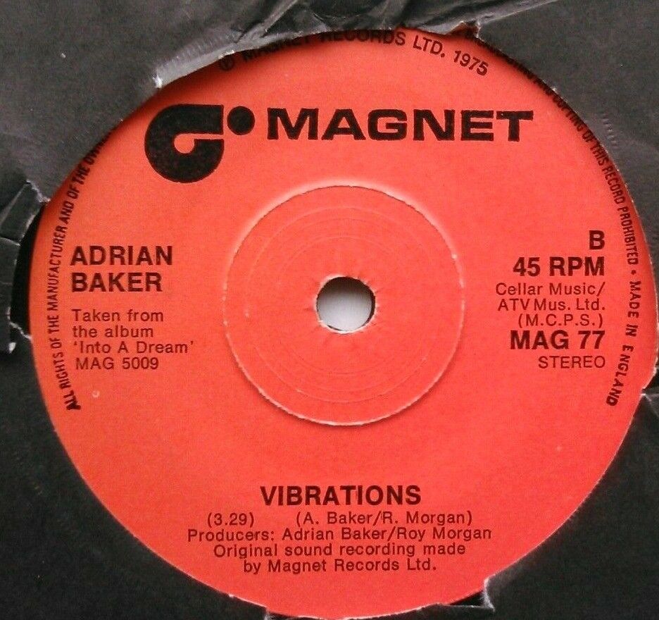 Adrian Baker – Why Haven't I Heard From You (1976) 7" vinyl single VG/- promo