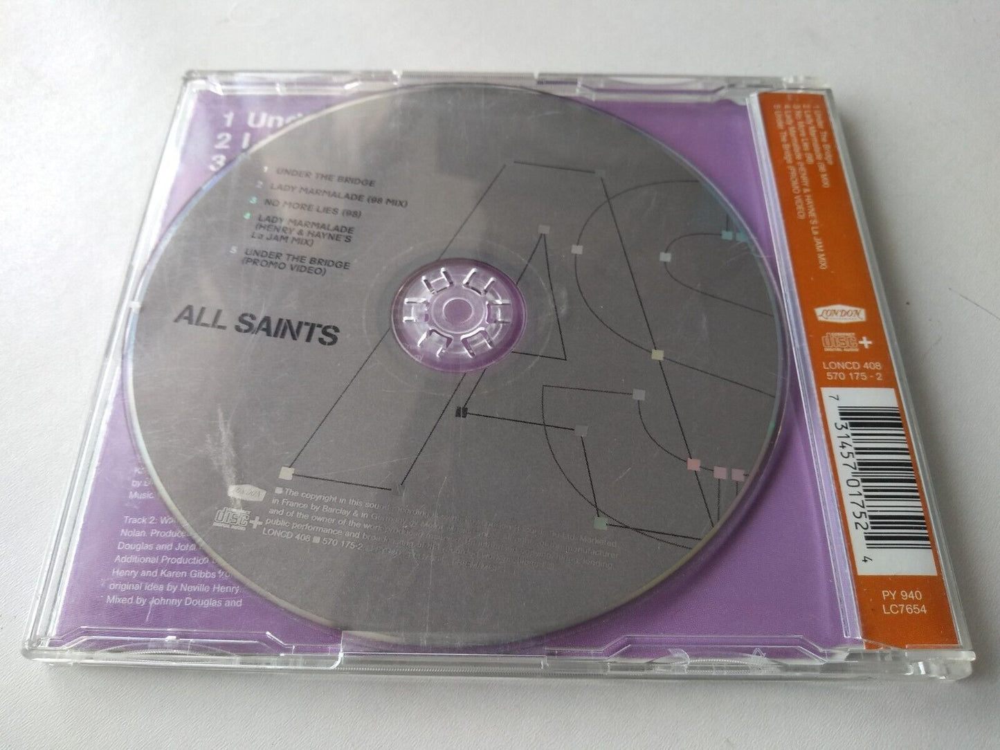 All Saints - Under The Bridge (1998) CD Single