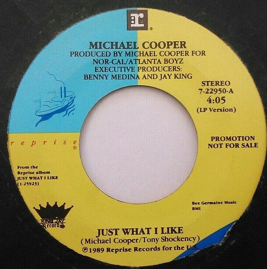 Michael Cooper - Just What I Like (Reprise, 1989) 7" vinyl single VG/- US promo