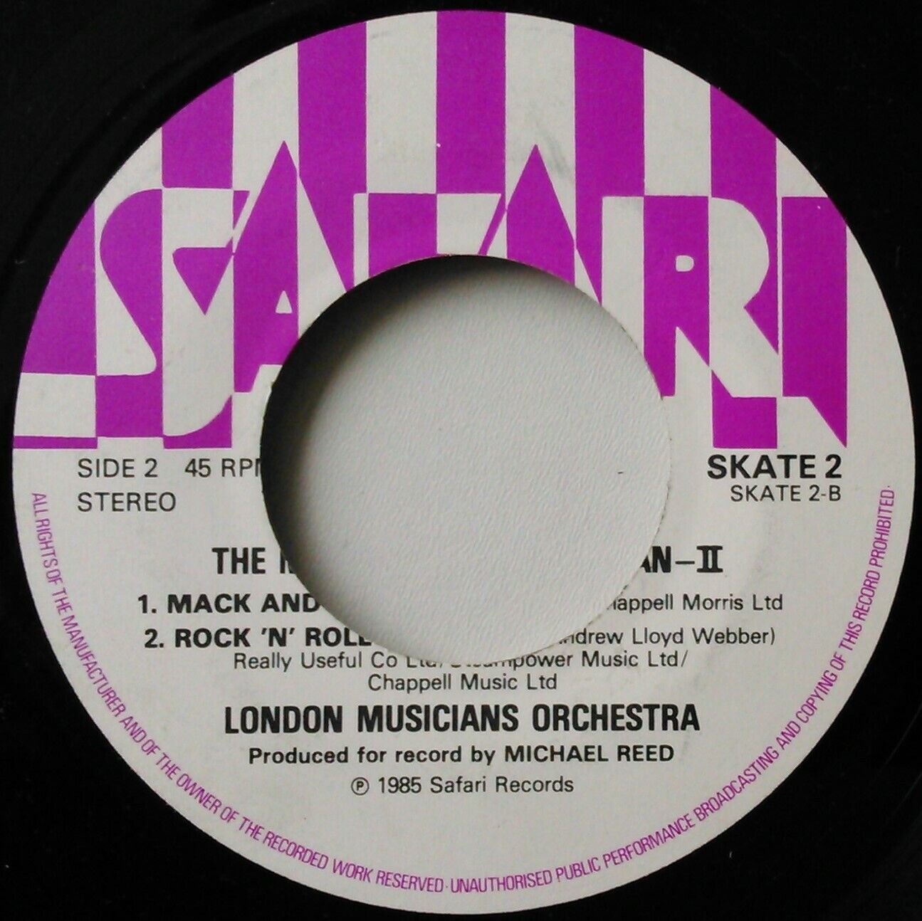 London Musicians Orchestra – The Music Of Torvill & Dean II 7" vinyl single VG/-