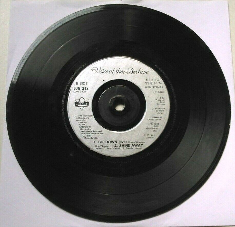 Voice Of The Beehive - Perfect Place (London, 1991) 7" vinyl single VG/-