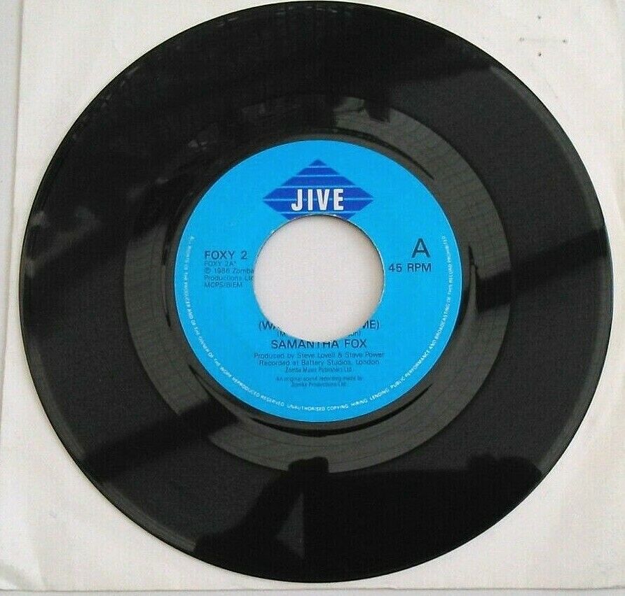 Samantha Fox – Do Ya Do Ya (Wanna Please Me) (Jive, 1986) 7" vinyl single VG/-