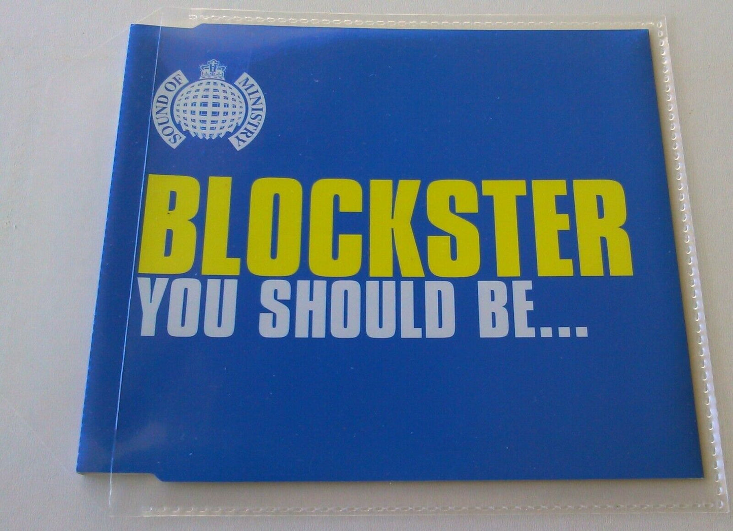 Blockster ‎– You Should Be… (1999) CD single *no case - plastic wallet*