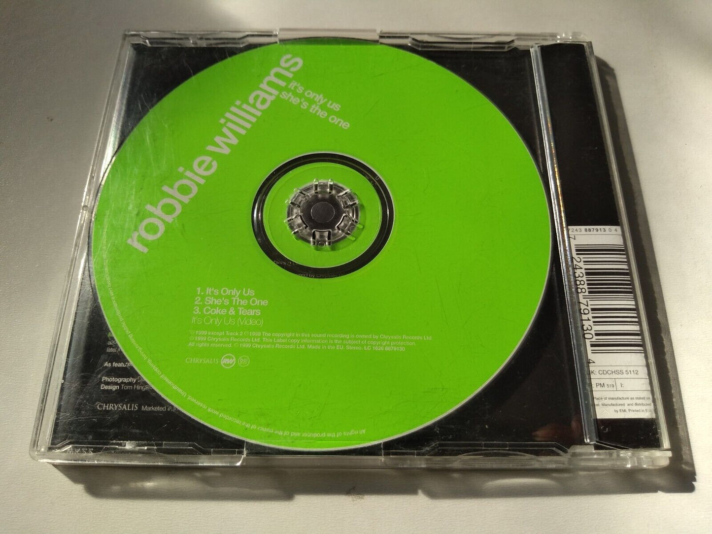 Robbie Williams – It's Only Us / She's The One (1999) CD1 single