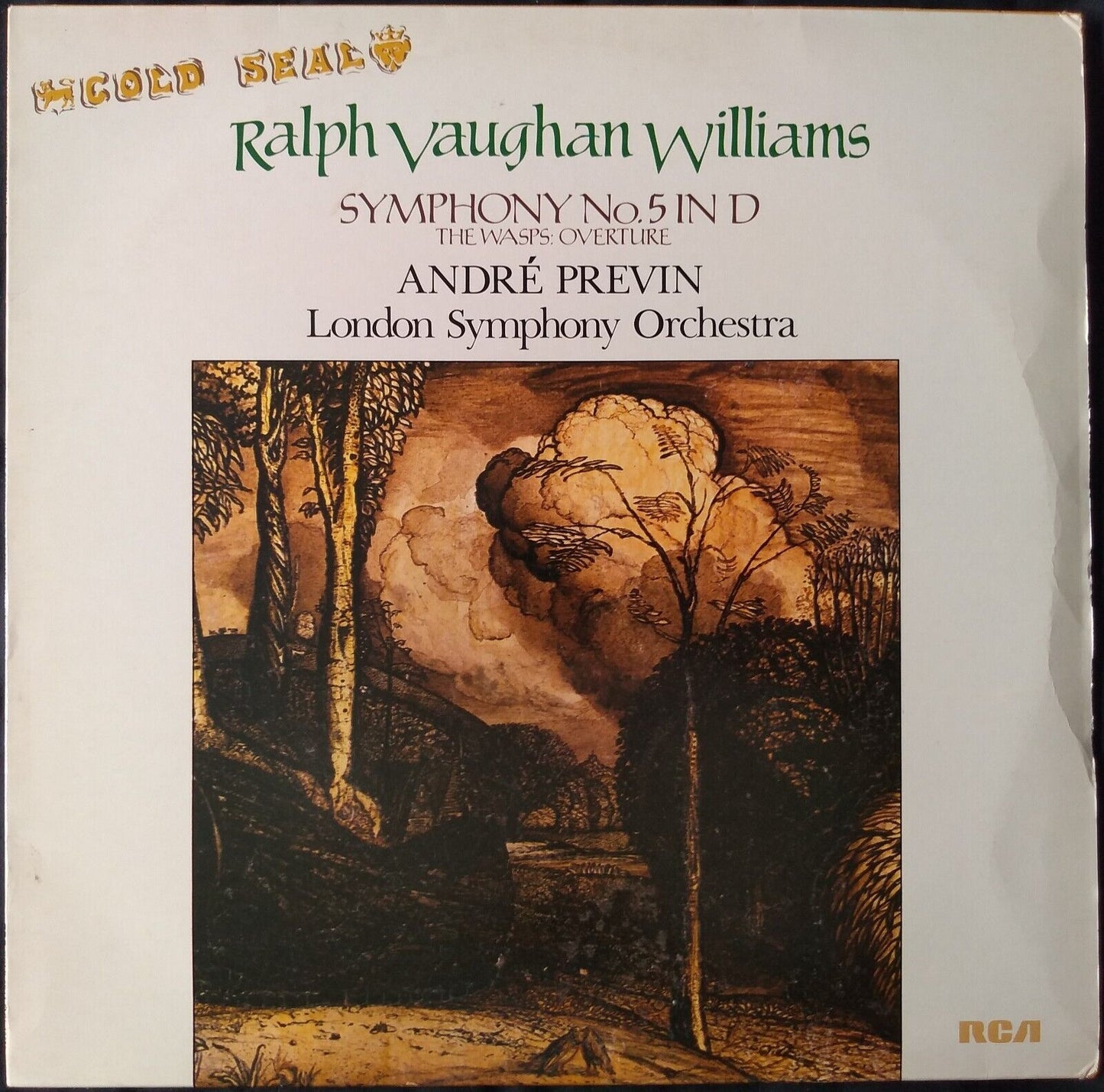 Vaughan Williams, Previn, LSO - Symphony No. 5 (RCA 1981) 12" vinyl LP VG/VG