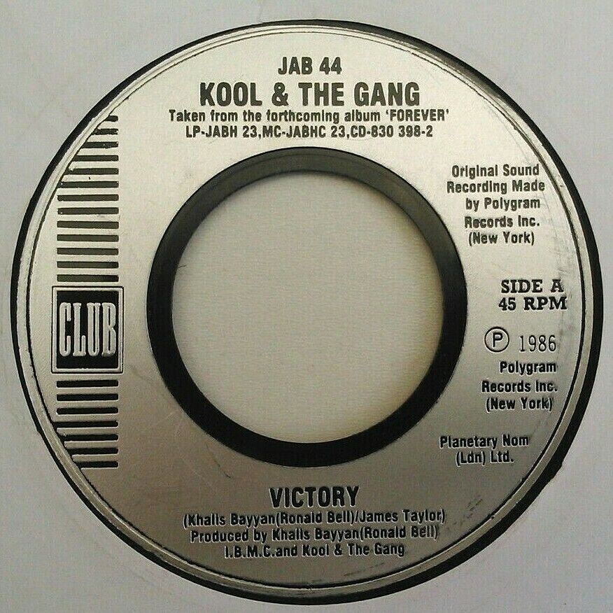 Kool & The Gang – Victory (Club, 1986) 7" vinyl single VG/- jukebox