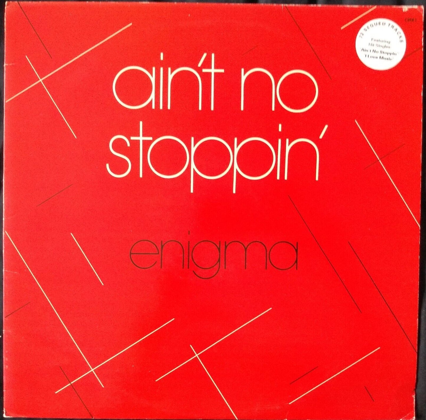 Enigma - Ain't No Stoppin' (Creole 1981) 12" vinyl LP VG/VG