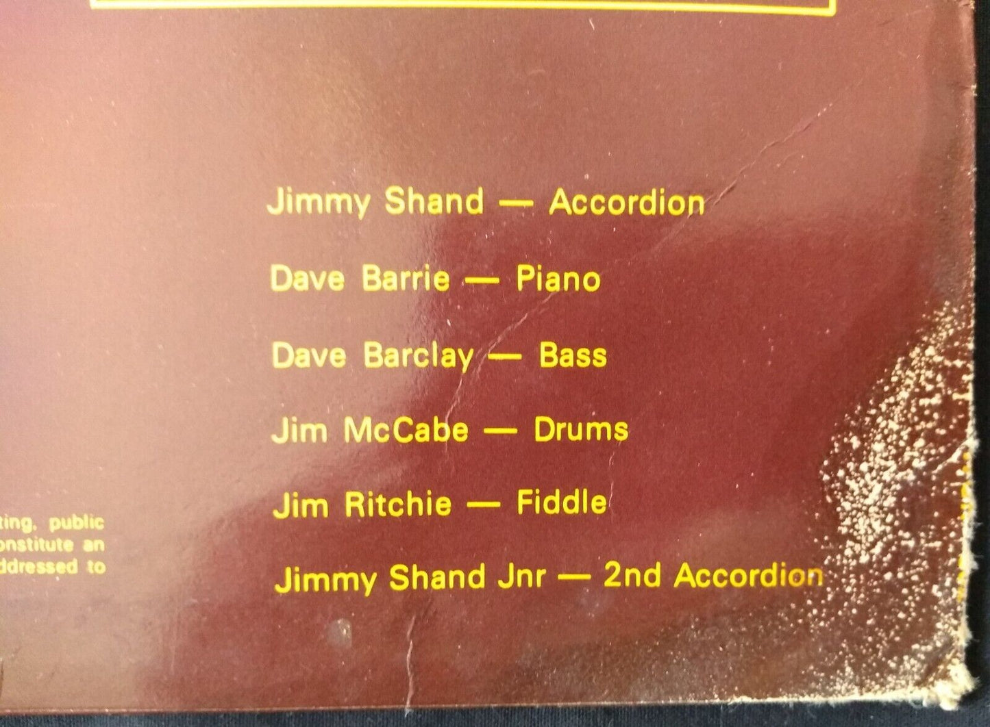 Fifty Years On With Jimmy Shand His Band and Guests (1983) 12" vinyl LP VG/G+