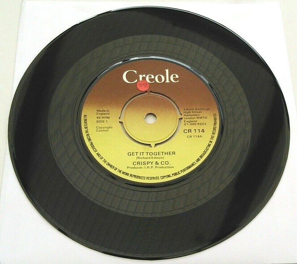 Crispy & Co. – Get It Together (Creole, 1975) 7" vinyl single VG/-