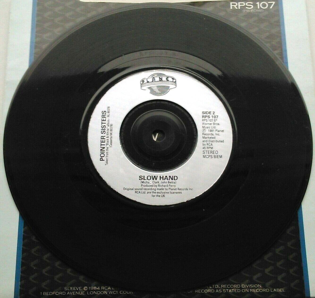 Pointer Sisters – I Need You (Planet, 1984) 7" vinyl P/S single VG/VG