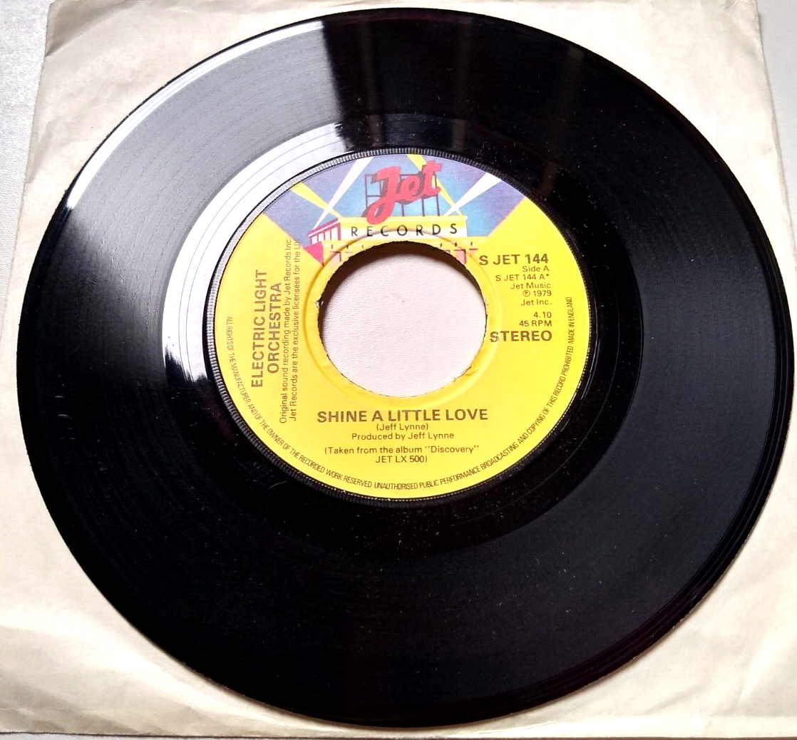 Electric Light Orchestra - Shine A Little Love (Jet 1979) 7" vinyl single VG/- jukebox centre