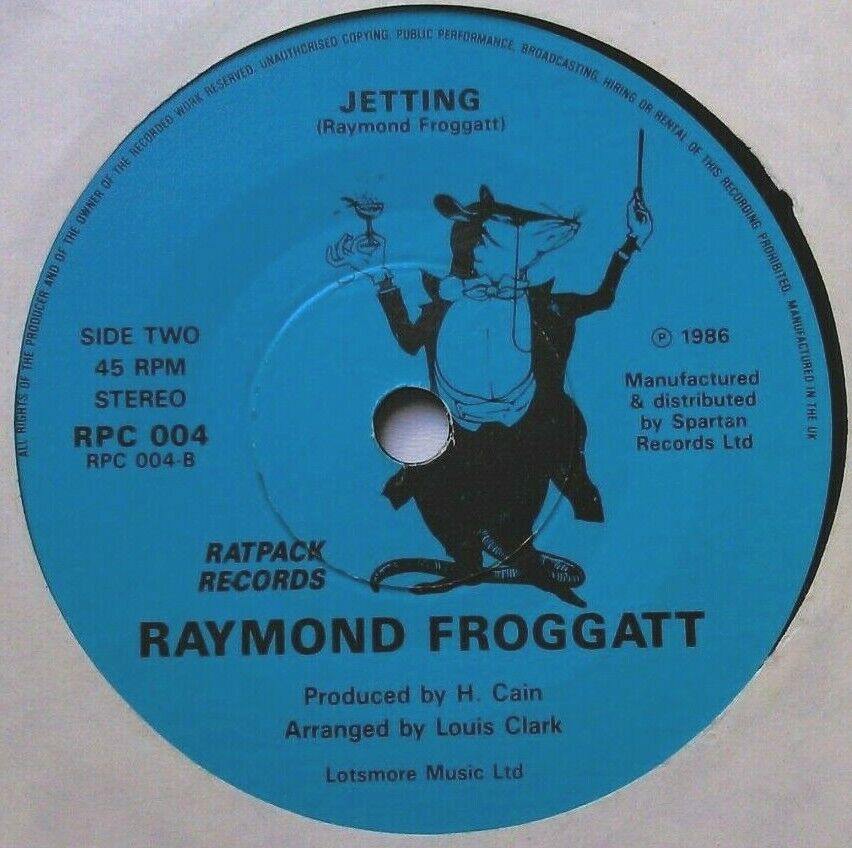 Raymond Froggatt - Don't Let Me Cry Again (Ratpack, 1986) 7" vinyl single VG/-