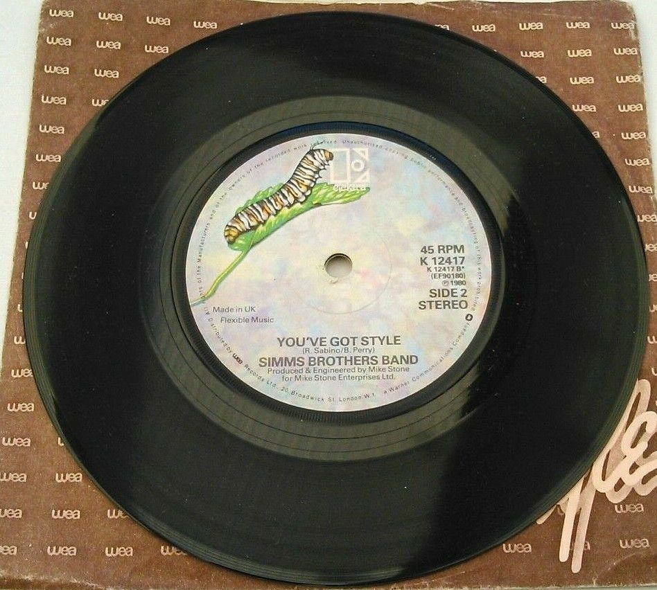 Simms Brothers Band - Take Me As I Am (Elektra, 1980) 7" vinyl single VG/VG