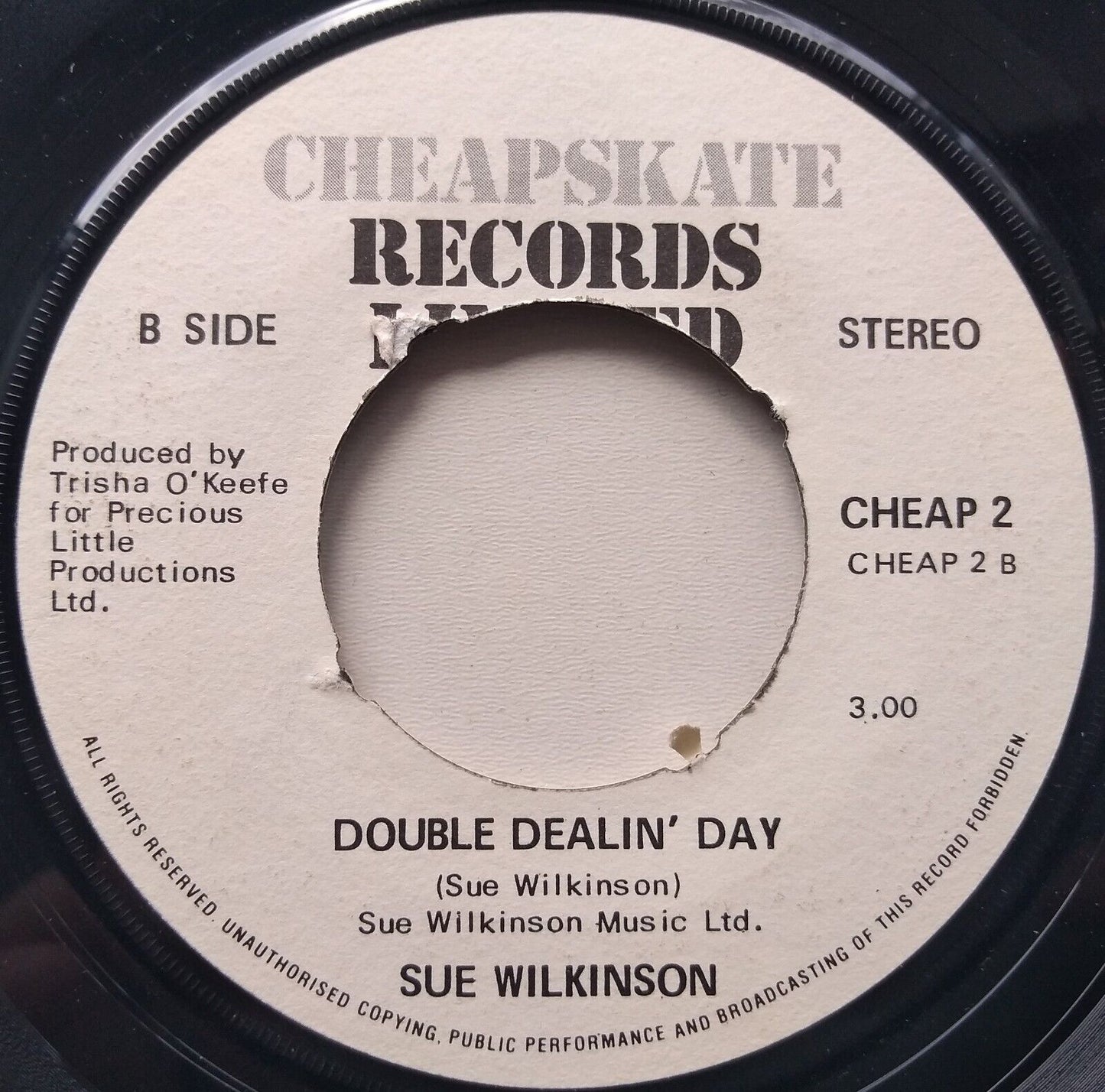 Sue Wilkinson - You Gotta Be A Hustler If You Wanna Get On - 7" Vinyl Single VG