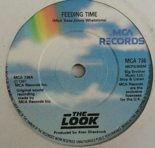 The Look - Feeding Time (MCA, 1981) 7" vinyl single VG/-