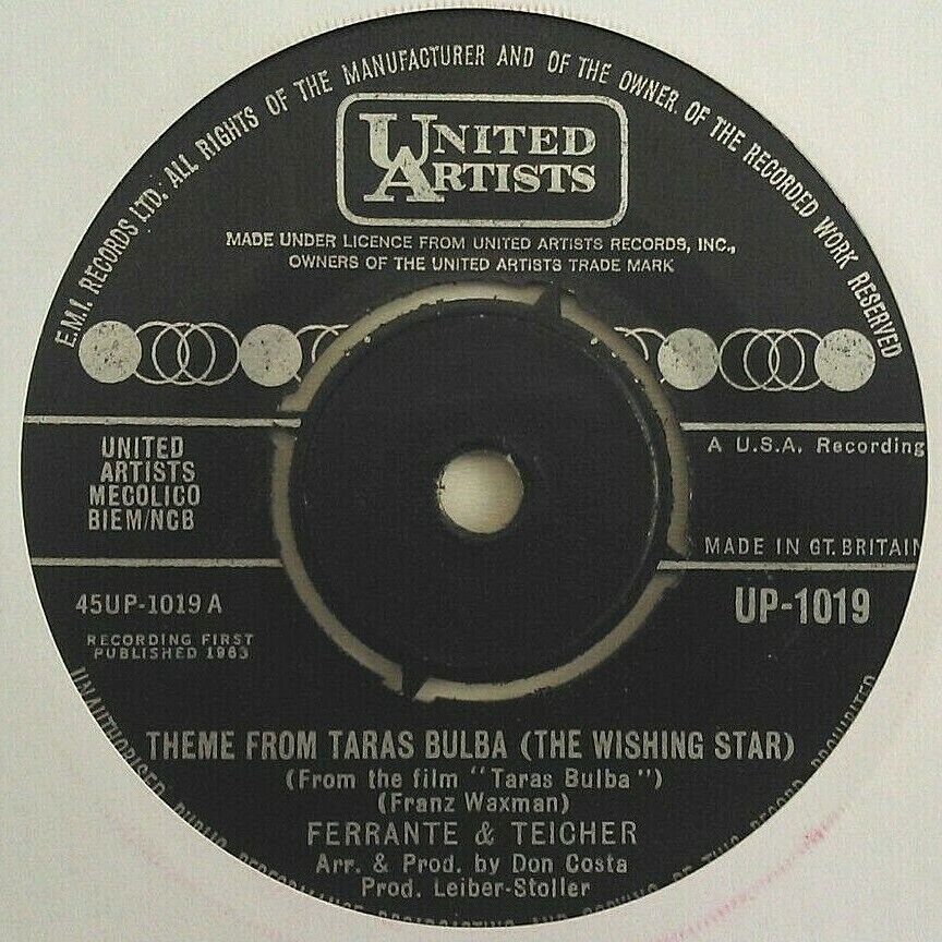 Ferrante & Teicher - Theme From Taras Bulba (UA, 1963) 7" vinyl single VG/-