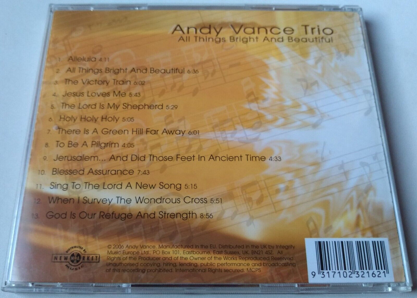 Andy Vance Trio - All Things Bright And Beautiful (2006) CD album