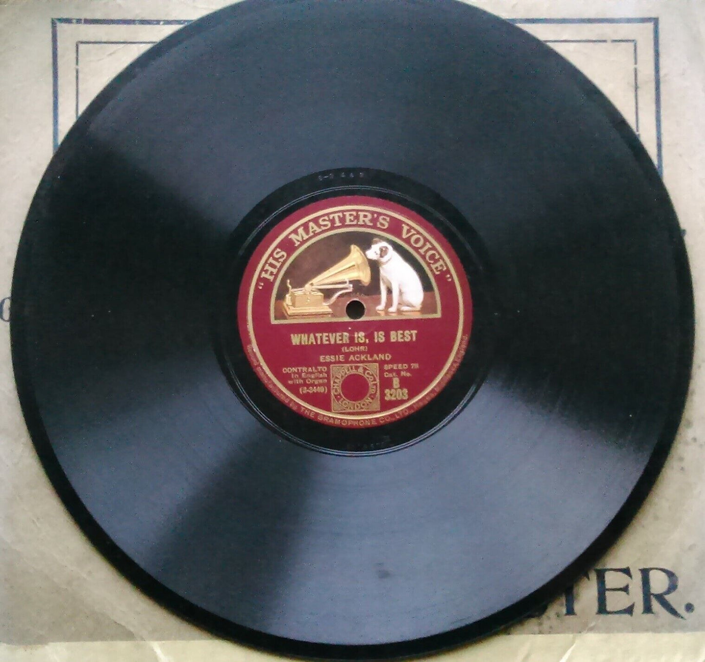 Essie Ackland – Here In The Quiet Hills (HMV, 1929) 10" shellac VG/G+