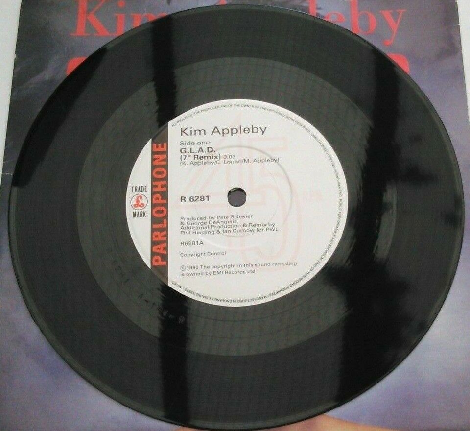 Kim Appleby – G.L.A.D. (Parlophone, 1991) 7" vinyl single G+/VG