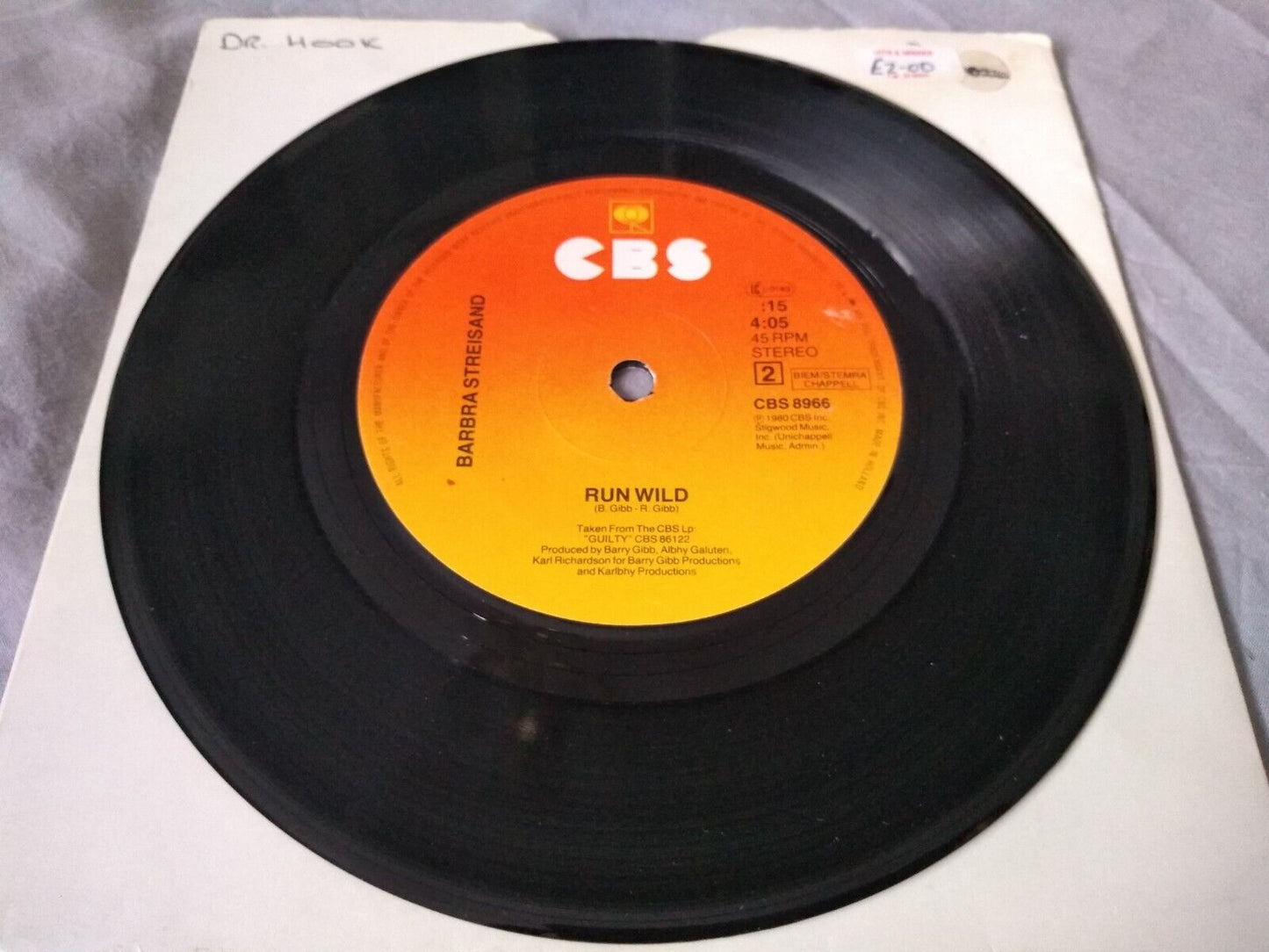 Barbra Streisand - Woman In Love (CBS 1980) 7" vinyl single VG/-